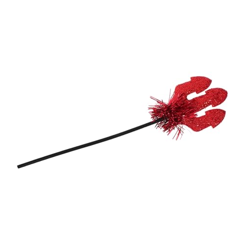 IMIKEYA Zauberstab Requisiten Halloween-Teufel Mistgabel Halloween-Teufel kommt Halloween-Teufelskostüm Dekoration Teufelsstütze Teufelskostümgabel Halloween- pp rot von IMIKEYA