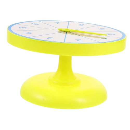 IMIKEYA digitaler Plattenspieler Farbe Preisrad Mathe-Fidget groß Spinnrad Brettspiele Gewinnspielspiel Plattenspieler Radstütze Mathe- Drehscheibe Spielrad Plastik Weiß von IMIKEYA