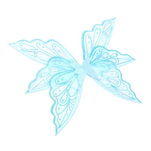 IMIKEYA für Mädchen Dekorative Schmetterlingsflügel für Cosplay und Partys Kleine Blaue Glitzerflügel Sicher und Angenehm zu Tragen als von IMIKEYA
