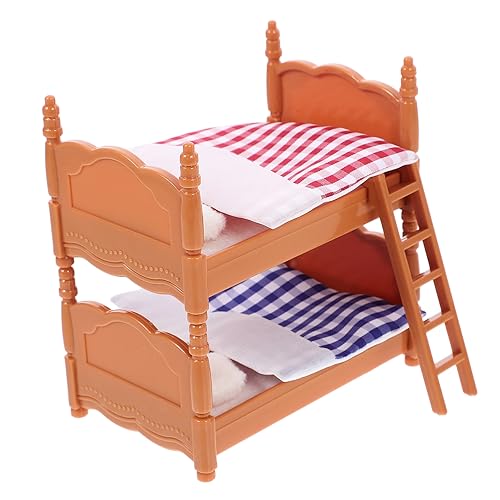 IMIKEYA kleines Möbelmodell Bett im Maßstab 1:12 Miniatur-Puppenstubenbett für kinderspielzeug Kid Toys puppenhaus Puppenminibett Etagenbett für Puppenschlafzimmer Plastik IMIKEYA kleines Möbelmodell Bett im Maßstab 1:12 Miniatur-Puppenstubenbett für kinderspielzeug Kid Toys puppenhaus Puppenminibett Etagenbett für Puppenschlafzimmer Plastik von IMIKEYA
