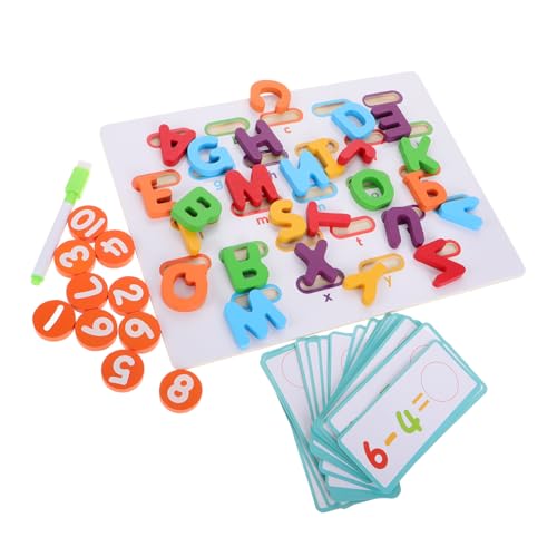 IMIKEYA passendes Buchstabenspiel holzspielzeug lernspielzeug Frühkindliche Entwicklung Vorschulspielzeug Holz Kleinkind-Puzzle Stielspielzeug Zahlenrätsel hölzern IMIKEYA passendes Buchstabenspiel holzspielzeug lernspielzeug Frühkindliche Entwicklung Vorschulspielzeug Holz Kleinkind-Puzzle Stielspielzeug Zahlenrätsel hölzern von IMIKEYA