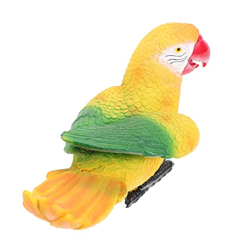 IMIKEYA simulierte Papageienverzierung gartendeko gefälscht Papagei sprechender Papagei Tropische Vogelstatue Robotervogel künstliche Vogeldekore lebensecht simulierte Vögel Harz von IMIKEYA