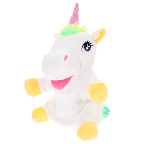 IMIKEYA tierische Marionette Geschichtenerzählendes Einhorn- realistische einhornpuppe Cartoon-Handpuppe zum Geschichtenerzählen DIY Einhorn Puppe Stoff Weiß IMIKEYA tierische Marionette Geschichtenerzählendes Einhorn- realistische einhornpuppe Cartoon-Handpuppe zum Geschichtenerzählen DIY Einhorn Puppe Stoff Weiß von IMIKEYA