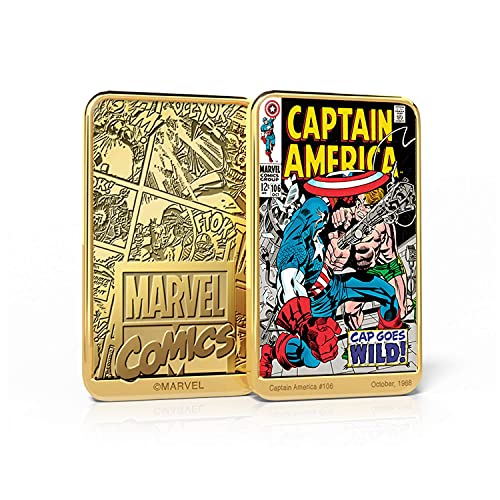 FANTASY CLUB Marvel Comics Captain America Goldbarren-Sammlung - 'Cap Goes Wild' #106 von IMPACTO COLECCIONABLES