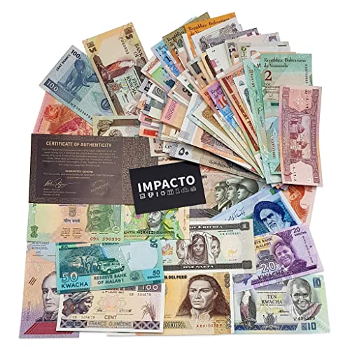 IMPACTO COLECCIONABLES | Sammlung von 200 echten Banknoten aus Aller Welt – Einzigartig, demonetisiert und aus verschiedenen Ländern | Perfekt für Sammler, inkl. Echtheitszertifikat IMPACTO COLECCIONABLES | Sammlung von 200 echten Banknoten aus Aller Welt – Einzigartig, demonetisiert und aus verschiedenen Ländern | Perfekt für Sammler, inkl. Echtheitszertifikat von IMPACTO COLECCIONABLES