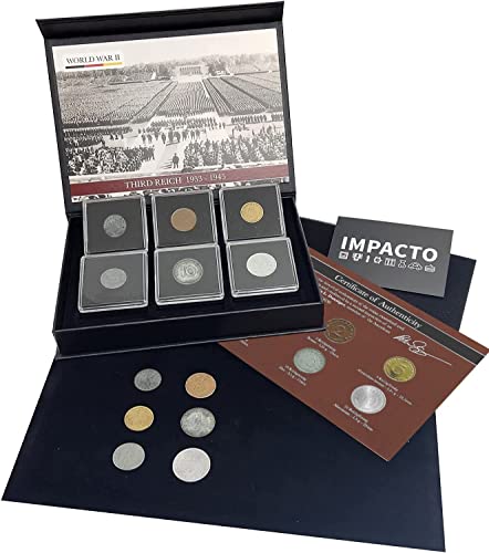 IMPACTO COLECCIONABLES 6X Münze deutsches Reich - Reichsmark Münzen sammeln von 1936 bis 1945 - Deutsches Reich Münzen als 2 Weltkrieg Deko - Deutsche Geschichte Sammlermünzen IMPACTO COLECCIONABLES 6X Münze deutsches Reich - Reichsmark Münzen sammeln von 1936 bis 1945 - Deutsches Reich Münzen als 2 Weltkrieg Deko - Deutsche Geschichte Sammlermünzen von IMPACTO COLECCIONABLES