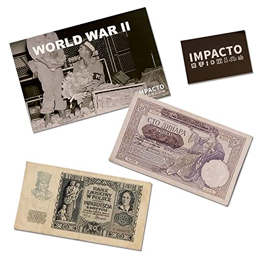 IMPACTO COLECCIONABLES 2 Banknoten, die in den von den besetzten Invasionen und Gebieten verwendet wurden, Zweiter Weltkrieg 1939-1945 von IMPACTO COLECCIONABLES