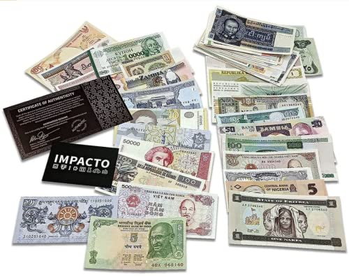 IMPACTO COLECCIONABLES Banknoten der Welt - 300 authentische Banknoten für die Sammlung - inklusive Echtheitszertifikat - Sammler… von IMPACTO COLECCIONABLES