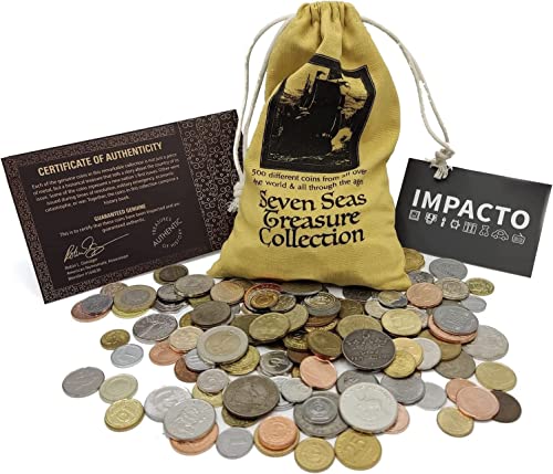 IMPACTO COLECCIONABLES Der Schatz der 7 Meere. 500 Münzen aus der ganzen Welt. mit Echtheitszertifikat. von IMPACTO COLECCIONABLES