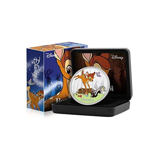 Disney Bambi Classics Kollektion - .999 Versilberte 65mm-Sammelmünze von IMPACTO COLECCIONABLES