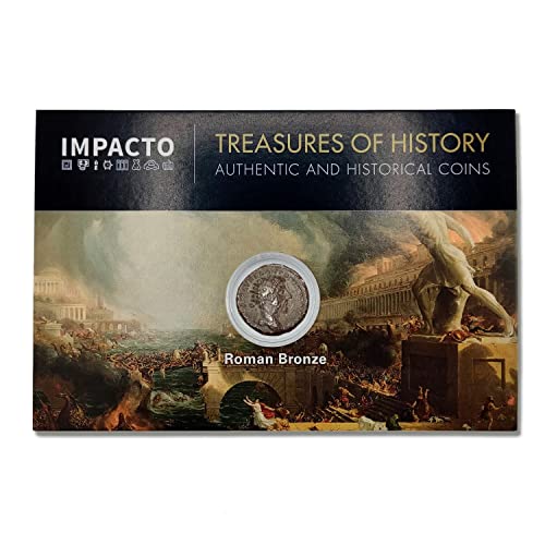 IMPACTO COLECCIONABLES Original antike Münze des Römischen Reiches - Commodus, Einer der schlimmsten Kaiser von Rom. AE As von IMPACTO COLECCIONABLES