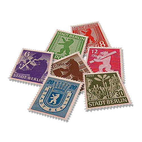 IMPACTO COLECCIONABLES Sammelbare Auswirkungen auf den Zweiten Weltkrieg - 7 Briefmarken Sowjetische Besetzung Berlins von IMPACTO COLECCIONABLES