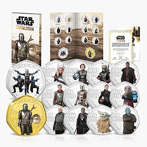 FANTASY CLUB Star Wars Mandalorian Sammlermünzen - Limitierte Ausgabe mit 14 Münzen - The Mandalorian Star Wars Fanartikel - Star Wars Geschenke - Starwars Mandalorian Merchandise FANTASY CLUB Star Wars Mandalorian Sammlermünzen - Limitierte Ausgabe mit 14 Münzen - The Mandalorian Star Wars Fanartikel - Star Wars Geschenke - Starwars Mandalorian Merchandise von FANTASY CLUB