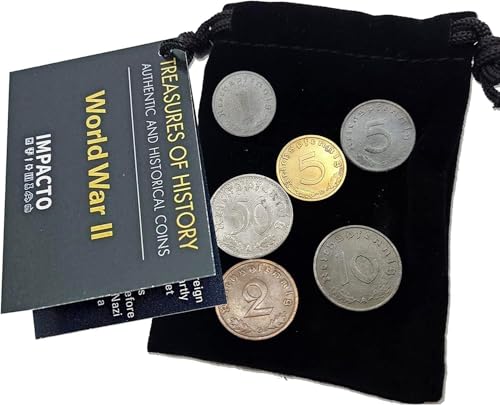 IMPACTO COLECCIONABLES Zweiter Weltkrieg - 6 Münzen aus dem Dritten Reich. Samtbeute IMPACTO COLECCIONABLES Zweiter Weltkrieg - 6 Münzen aus dem Dritten Reich. Samtbeute von IMPACTO COLECCIONABLES