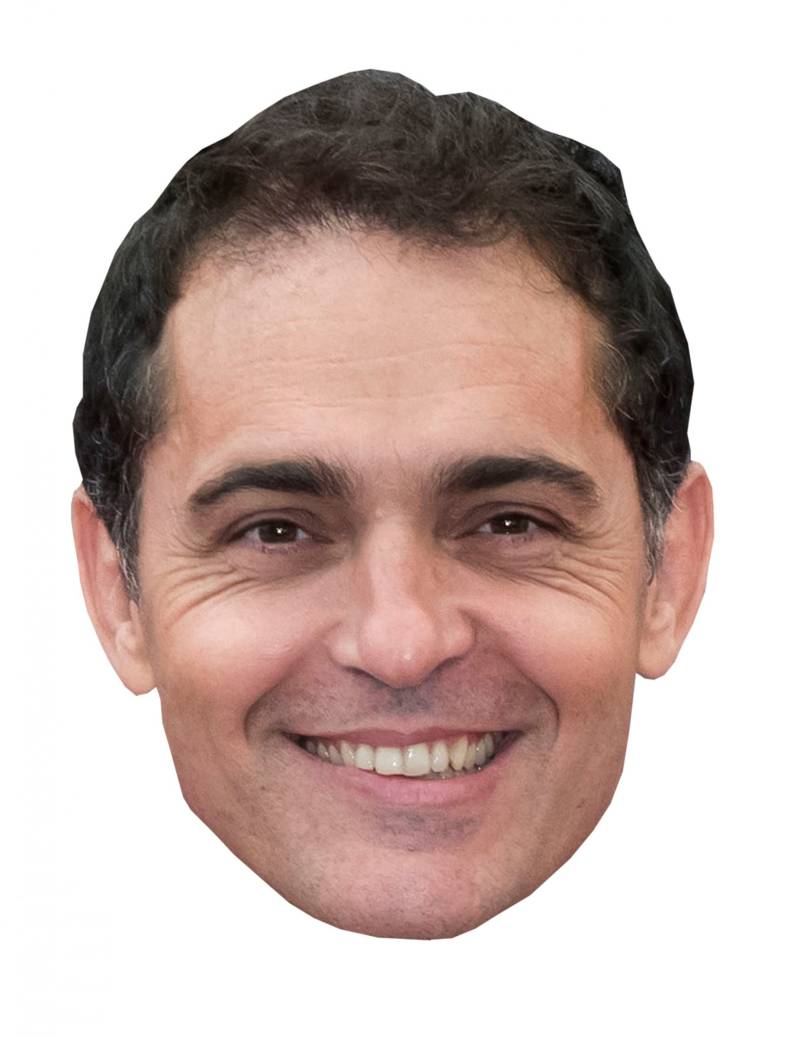 Pedro Alonso-Pappmaske Bankräuber-Maske beige von KARNEVAL-MEGASTORE
