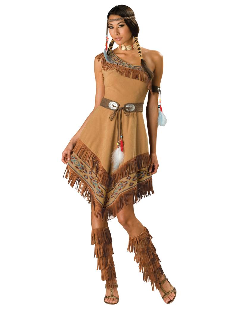 Indianerin Western Kostüm braun von INCHARACTER