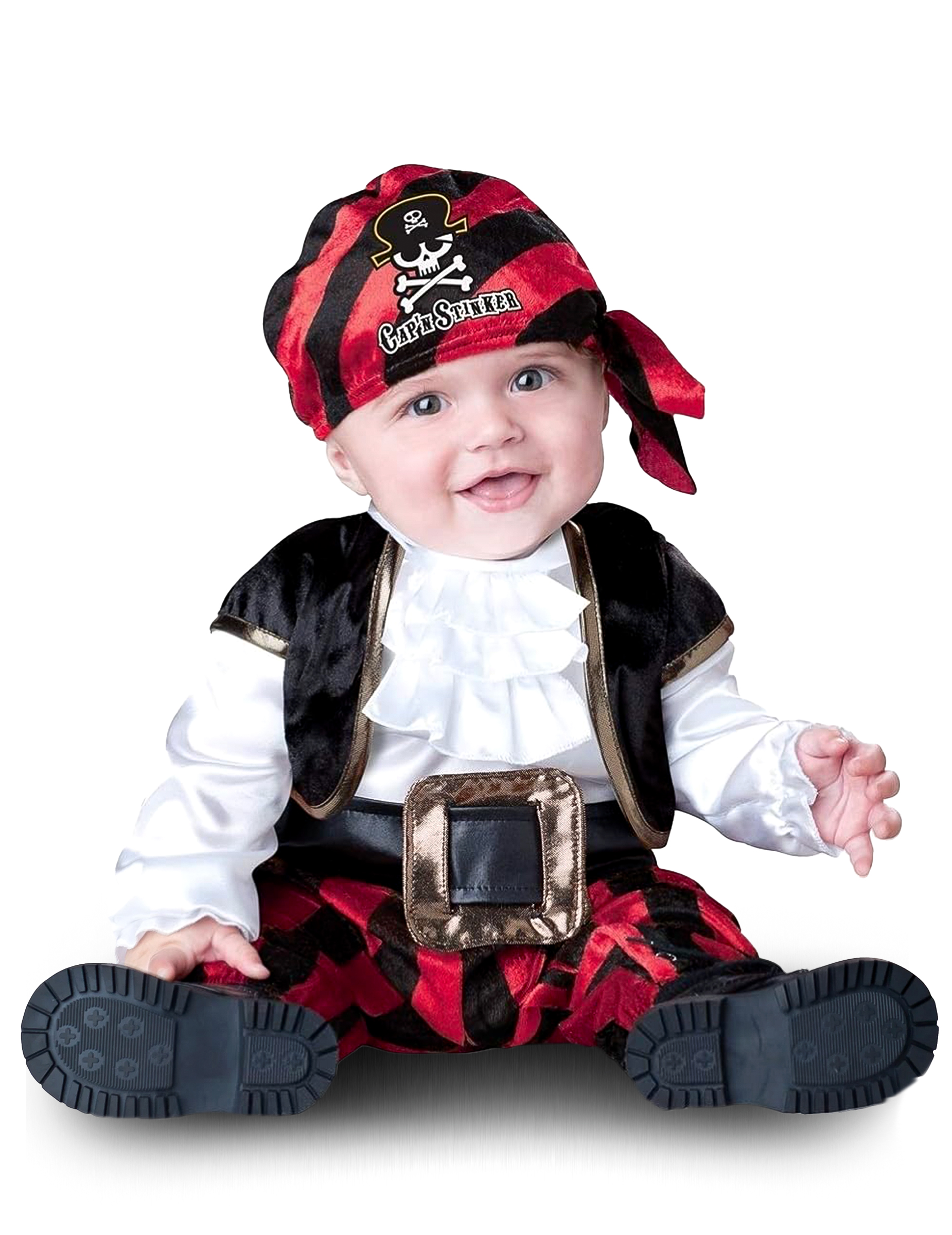 Klassisches Piraten-Babykostüm von KARNEVAL-MEGASTORE