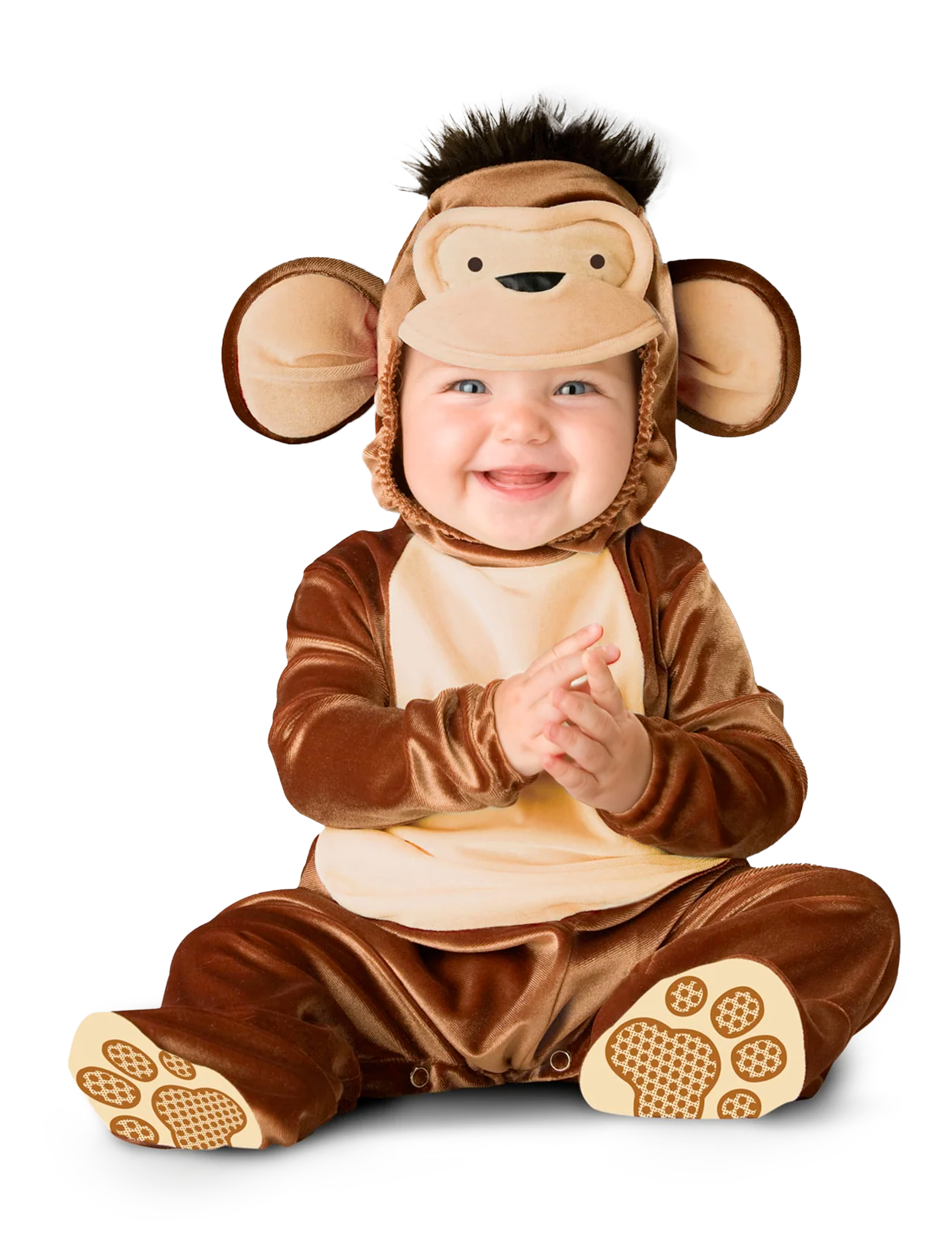 Niedlicher Affe Babykostüm braun von KARNEVAL-MEGASTORE