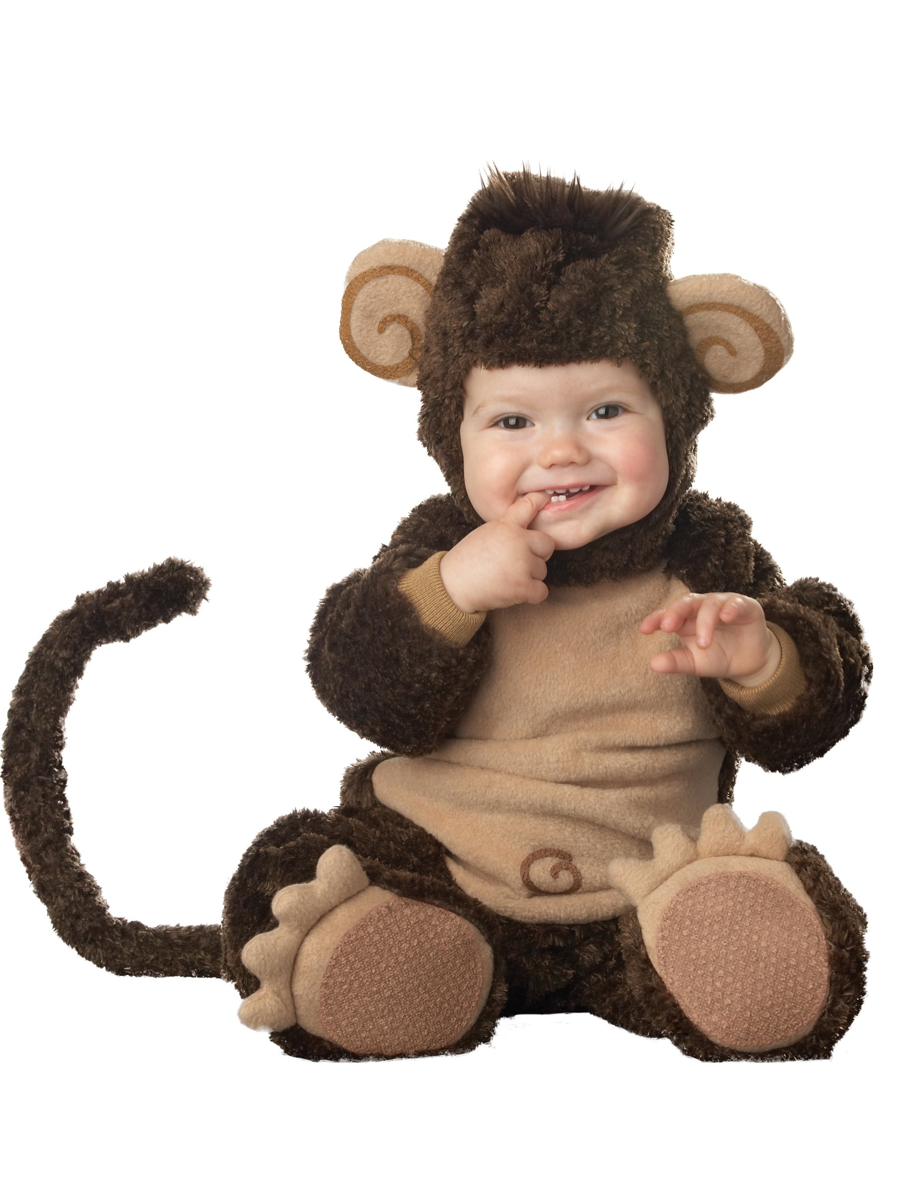 Premium Affen-Babykostüm Tier braun von INCHARACTER