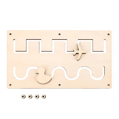 INCNMAD Busy Board Montessori Spielzeug Activity Holzspielzeug Motor Skills Sensory Toy für Babys Kleinkinder Jungen Mädchen von INCNMAD