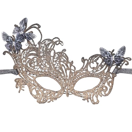 INCOK Mini Spitze Maskenball Masken für Damen - Mini Strass Fasching Maske Männer Frauen Venezianische Maskerade Maske Augenmaske zum Halloween Karneval Abschlussball Ball Kostüm INCOK Mini Spitze Maskenball Masken für Damen - Mini Strass Fasching Maske Männer Frauen Venezianische Maskerade Maske Augenmaske zum Halloween Karneval Abschlussball Ball Kostüm von INCOK