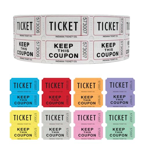 Verlosung von Eintrittskarten White 2000 pro Rolle 50/50 Kirmes Verlosung von Eintrittskarten White 2000 pro Rolle 50/50 Kirmes von INDIANA TICKET COMPANY