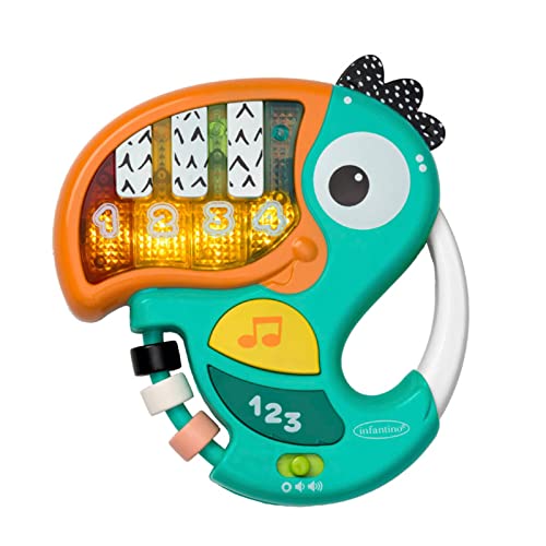 Infantino 212011 Piano & Numbers Learning Toucan, Multicolored von INFANTINO