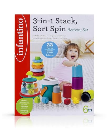 Infantino 3-in-1 Stapel, Sortieren Sie Spin Activity Set Infantino 3-in-1 Stapel, Sortieren Sie Spin Activity Set von INFANTINO