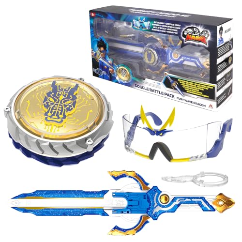 Infinity Nado Kreisel für Kinder Metall Spielzeug Jungen, Battle Tops Kreisel Launcher Spielzeug, Spinning Tops Jungen ab 5 6 7 8 9 10 11 12 Jahre, Goggle Battle Pack von Infinity Nado