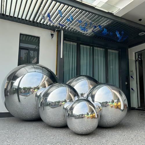 Aufblasbarer Spiegelball, 2,0 m, große, glänzende Kugeln, luftdicht, riesiger Spiegelballon, große PVC-versiegelte Kugel für Veranstaltungen und Bühnenpartys, Werbung, Shows Dekoration (1 Stück von INFLATABLEGAGA