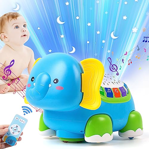 INHDBOX Baby Spielzeug 6 Monate, Baby Spielzeug 1 Jahr Baby Musik Spielzeug mit Licht und Projektor, Baby 6 Monate Elefant Krabbelspielzeug Baby Neugeborenen Spielzeug Babyspielzeug 1 Jahr Spielzeug INHDBOX Baby Spielzeug 6 Monate, Baby Spielzeug 1 Jahr Baby Musik Spielzeug mit Licht und Projektor, Baby 6 Monate Elefant Krabbelspielzeug Baby Neugeborenen Spielzeug Babyspielzeug 1 Jahr Spielzeug von INHDBOX