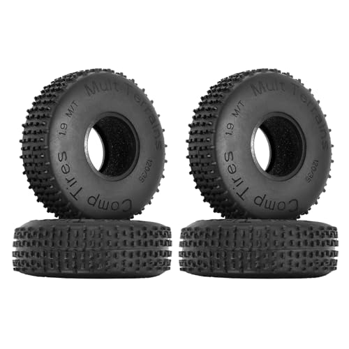 INJORA 1,9 Rad Reifen -120 * 35mm Comp Pins Multi Terrains Reifen für TRX4 SCX10 Pro Capra Gen8 VS4-10 FCX10 1/10 RC Crawler Rock Buggy von INJORA