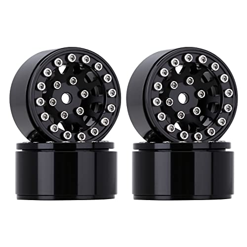 INJORA 1.0 Felgen RC Metal Beadlock Wheels Felgen für alle 1/24 1/18 TRX4M Scale Axial SCX24 Deadbolt RC Crawler Auto Upgrades Zubehör von INJORA