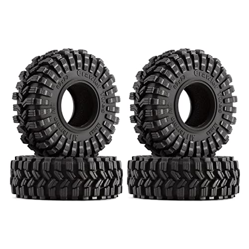 INJORA 1.0 Reifen All Terrain Super Soft Klebe Reifen für 1/18 TRX4M 1/24 RC Crawler Axial SCX24 FMS FCX24 FCX18 Enduro24 AX24,T1014 von INJORA