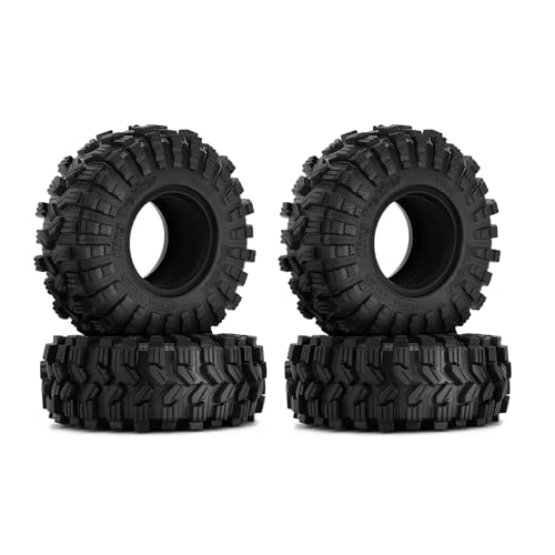 INJORA 1.55" Felgen Reifen– All Terrain King Trekker Reifen für RC Crawler Auto Axial AX90069 UTB18 MST JIMNY, T1514 von INJORA