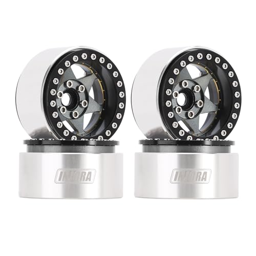 INJORA 1.9" Beadlock Felge - 143g Super Heavy Messing & Aluminium Deep Dish Felge für 1/10 RC Crawler SCX10 TRX4 VS4-10 Gen8,Grau INJORA 1.9" Beadlock Felge - 143g Super Heavy Messing & Aluminium Deep Dish Felge für 1/10 RC Crawler SCX10 TRX4 VS4-10 Gen8,Grau von INJORA