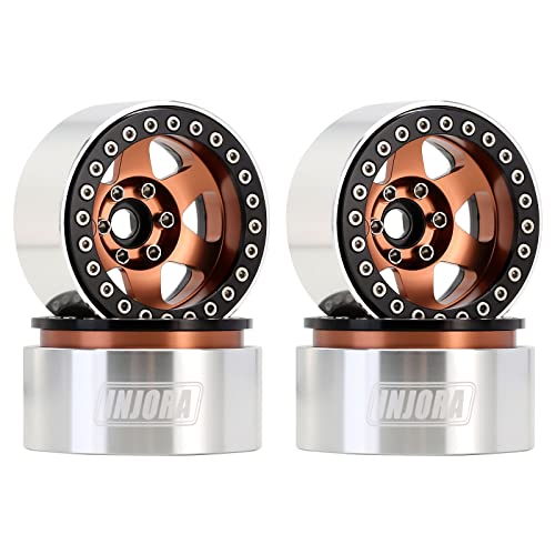 INJORA 1.9 Beadlock Rad Tiefes Gericht Negativer Offset 9.4mm Felge für 1/10 RC Crawler Auto TRX4 Axial SCX10 90046 SCX10 III AXI03007 Redcat Gen 8 7 (W1946) von INJORA