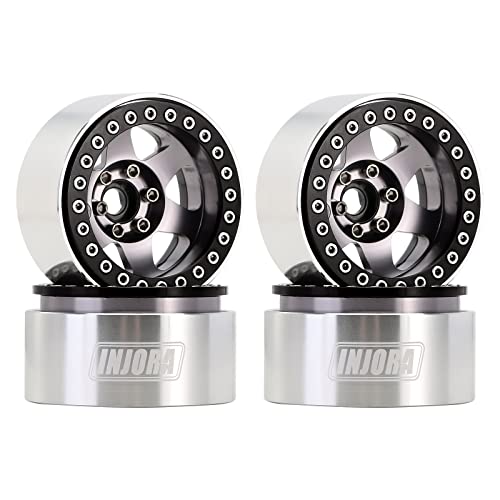 INJORA 1.9 Beadlock Rad Tiefes Gericht Negativer Offset 9.4mm Felge für 1/10 RC Crawler Auto TRX4 Axial SCX10 90046 SCX10 III AXI03007 Redcat Gen 8 7 (W1946) von INJORA