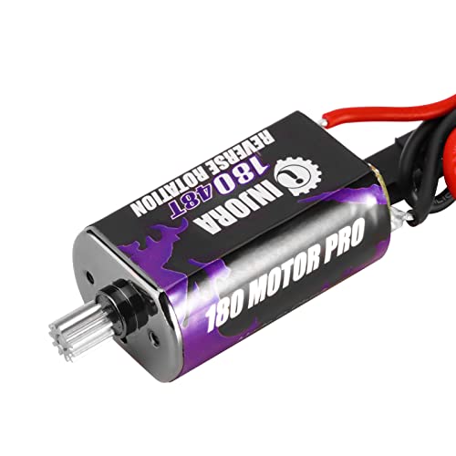 INJORA 180 PRO Gebürsteter 48T Motor mit Edelstahl-Ritzel für TRX4M 1/18 RC Crawler Auto Upgrade von INJORA