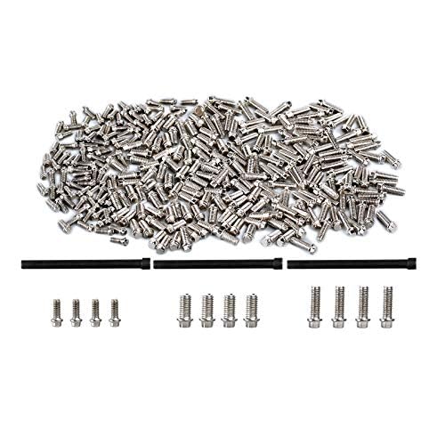 INJORA 300PCS M2 Metall Schrauben Kit Felgen für 1/10 RC Car Crawler Traxxas TRX4 TRX6 Axial SCX10 90046 AXI03007 von INJORA