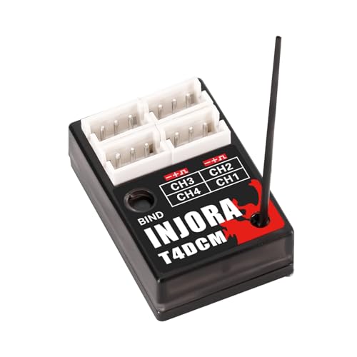 INJORA 4CH T4DCM Kompakter Empfänger-Sender T6DC T6DCG T6M (21,5 x 14,5 x 6,8 mm) von INJORA