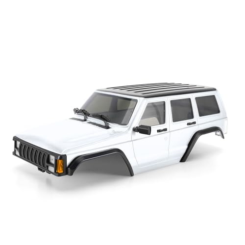 INJORA 6,10 Zoll Radstand ABS Hardtop Cherokee Karosserie für 1/18 RC Crawler TRX4M Bronco Defender Chassis von INJORA