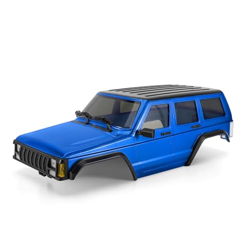 INJORA 6,10 Zoll Radstand ABS Hardtop Cherokee Karosserie für 1/18 RC Crawler TRX4M Bronco Defender Chassis von INJORA
