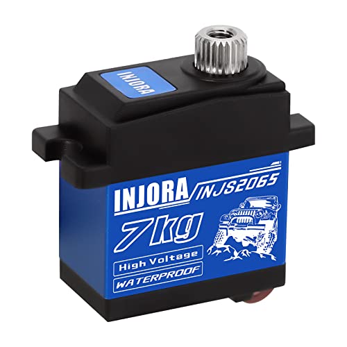 INJORA 7KG 2065 Digital Servo Wasserdicht Hoch Spannung Sub-Micro Schalt Servo für TRX4 TRX6 SCX10 III 1/10 RC Raupenwagen,1PCS INJORA 7KG 2065 Digital Servo Wasserdicht Hoch Spannung Sub-Micro Schalt Servo für TRX4 TRX6 SCX10 III 1/10 RC Raupenwagen,1PCS von INJORA