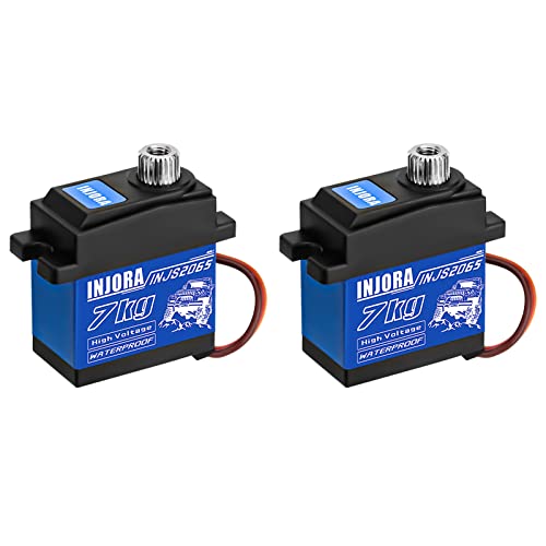 INJORA 7KG 2065 Digital Servo Wasserdicht Hoch Spannung Sub-Micro Schalt Servo für TRX4 TRX6 SCX10 III 1/10 RC Raupenwagen,2PCS INJORA 7KG 2065 Digital Servo Wasserdicht Hoch Spannung Sub-Micro Schalt Servo für TRX4 TRX6 SCX10 III 1/10 RC Raupenwagen,2PCS von INJORA