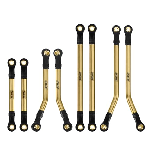 INJORA 8PCS Messing High Clearance Lenker Set für 1/18 RC Crawler TRX4M High Trail K10 von INJORA