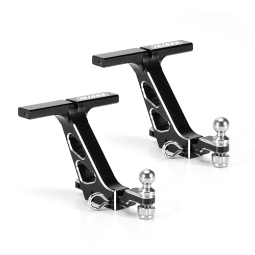 INJORA CNC Aluminium Drop Hitch Receiver für 1/24 RC Crawler SCX24 Upgrade (2 Stück) von INJORA