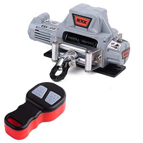 INJORA Drahtloses Fernsteuerungssystem für automatische Winde aus Metall für 1:10 RC-Raupenfahrzeug Axial SCX10 90046 Traxxas TRX4 Redcat von INJORA