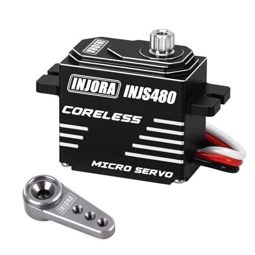 INJORA INJS480 Coreless Micro Servo Mit Servohebel für 1/24 Axial SCX24 RC Crawler von INJORA