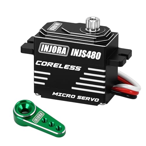 INJORA INJS480 Coreless Micro Servo Mit Servohebel für 1/24 Axial SCX24 RC Crawler von INJORA